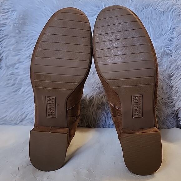 Kenneth Cole Reaction Women's Road Stretch Cognac Dress Booties Size 9 - Picture 11 of 16